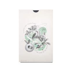 Black A5 notebook with Budimex logo