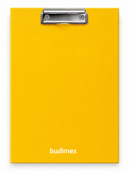 CLIPBOARD standard BUDIMEX - CLIPBOARDwersja standard.         Format A4, tektura 1.9mm oklejona papierem 150g      Zadruk 4/4      Pokryte folią błyszczącą      Mechanizm standardowy 100mm