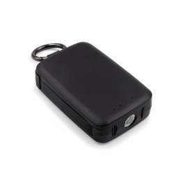 Power bank 4000 mAh, karabińczyk i lampka 1W - Power bank 4000 mAh, karabińczyk i lampka 1W